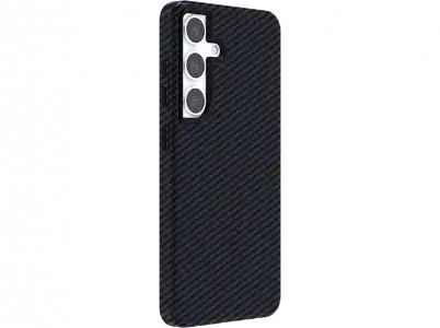 Funda - ISY ISC 3740, Samsung, Galaxy S24+, Fibra de carbono, Negro