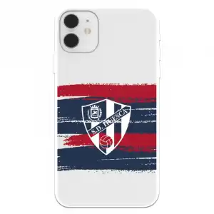 Funda Licencia Oficial SD Huesca Rayas Transparente para iPhone 11