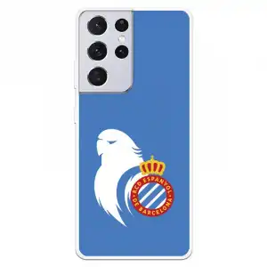 Funda para Samsung Galaxy S21 Ultra del RCD Espanyol Escudo Perico - Licencia Oficial RCD Espanyol