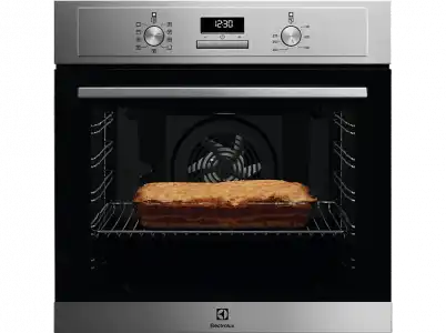 Horno - Electrolux EOF3H54X, Multifunción, Esmalte fácil limpieza, 72 l, Función Grill, 60 cm, Inox