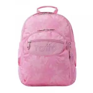 Mochila Escolar Totto Palmeras Rosas Crayoles Rosa