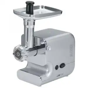 Picadora De Carne Eléctrica, Embutidora Salchichas, 3 Discos Corte Y Cuchilla Acero Inoxidable Plata 1200w Clatronic Fw 3506