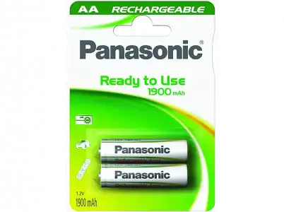 Pilas AA - Panasonic P 6 (1900 MAH) Evolta, recargables, 2 uds