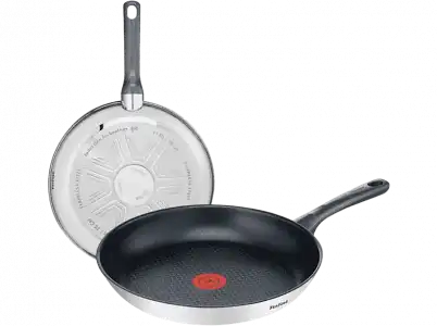 Set de sartenes - Tefal Daily Cook, 2 sartenes, 20 y 26 cm, Antiadherentes, Acero inoxidable