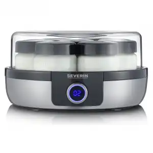 Severin JG 3521 Yogurtera Digital con Programas Automáticos 13W Plata