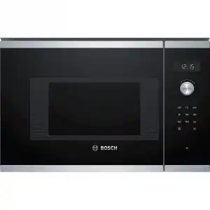 Bosch Serie 6 BFL524MS0 Microondas Integrable con Grill 20L 800W Negro/Inox