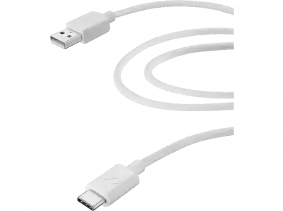 Cable USB - CellularLine Vivanco 38570, 2m, A C Macho, Blanco