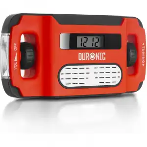 Duronic Apex Radio AM/FM con Carga Solar/Dinamo