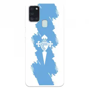 Funda Licencia Oficial RC Celta Escudo Trazo Azul para Samsung Galaxy A21S