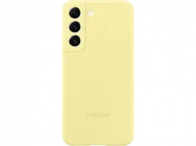 Funda - Samsung Silicone Cover, Para Galaxy S22+, Silicona, Trasera, Amarillo