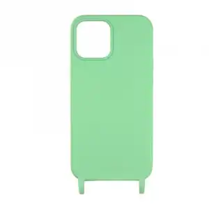 Funda Ultra Suave Colgante Para iPhone 12 Pro Max Verde Menta