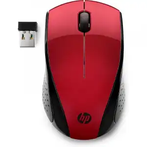 HP 220 Ratón Inalámbrico 1300 DPI Rojo