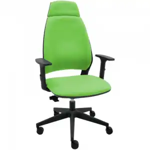 La Silla de Claudia 4U Silla Ergonómica Profesional Para Oficina Brazos Regulables Cabezal Verde Pistacho