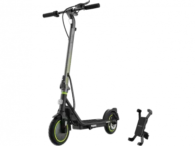 Patinete eléctrico - Cecotec Bongo D30 Mobile, 350 W, Máx 650 Autonomía 30 km, Inclinación 15%, 8.5", Incluye soporte para el móvil, Negro y verde