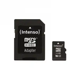 Tarjeta Micro SD INTENSO 16Gb + adaptador