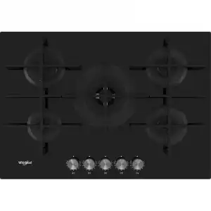 Whirlpool GOWL 728/NB Placa de Gas 5 Zonas 75cm Negra