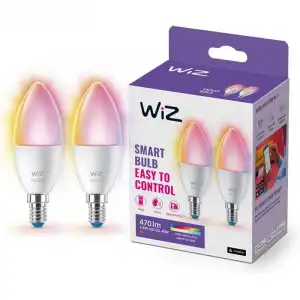 WIZ C.E14 Colors 2x Bombilla Inteligente Wi-Fi RGBW E14