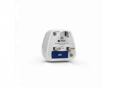 Adaptador - Tech Travel Blue 896, Reino Unido, 250 V, 13 A, Blanco