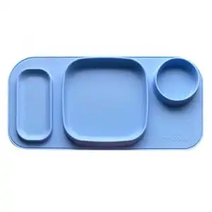Bandeja Mantel Para Niños Quuby Silicona Azul Deryan
