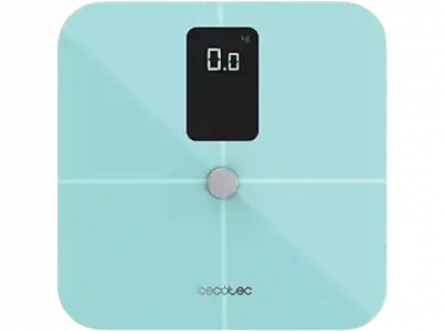 Báscula de baño - Cecotec Surface Precision 10400 Smart Healthy Vision Blue,180 kg, Bluetooth, LCD, Azul