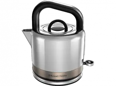 Hervidor de agua - Russell Hobbs 26422-70 Distinctions Titanium, 1350 W, 1.5 L, Ebullición rápida, Acero inoxidable