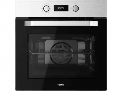 Horno - Teka HCB 6530, Multifunción, Pirolítico DualClean, 70 l, 59.5 cm, Independiente, LCD, Gris acero