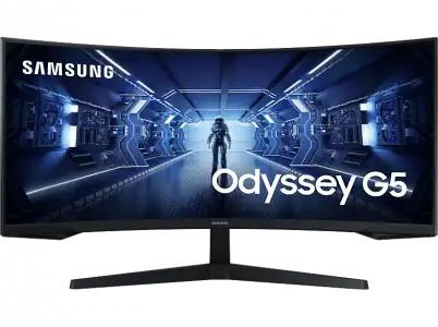 Monitor gaming - Samsung G5 LC34G55TWWPXEN, 34", UWQHD, 1 ms, 165Hz, Negro