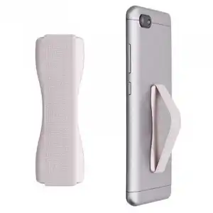 OcioDual Banda de Sujeción Elástica con Base Adhesiva para Móviles y Tablets Blanca