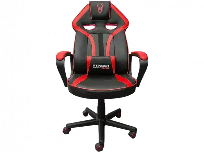 Silla gaming - Woxter Stinger Station Alien, Respaldo con ajuste automático, Rojo