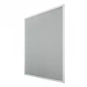 2 x pantalla de insectos marco de aluminio blanco 130 x 150 cm