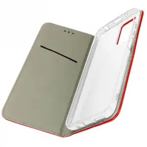 Avizar Funda Folio Tarjetero con Soporte Rojo para Xiaomi Redmi 10/Redmi 10 2022