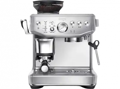 Cafetera superautomática - Sage Barista Express Impress SES876BSS4EEU1, 1850 W, Calefacción Thermocoil, Función 2 tazas, 9 bar, Plata