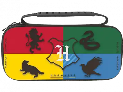 Funda - Freeks and Geeks Harry Potter Hogwarts Case, Nintendo Switch/OLED/Lite, Rojo, Verde, Amarillo y Azul