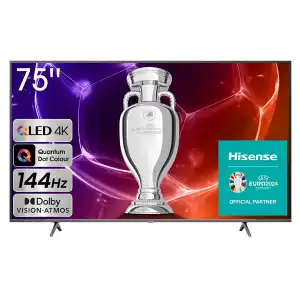 Hisense - TV QLED 189 Cm (75") 75E7KQ PRO UHD 4K, Smart TV, Inteligencia Artificial