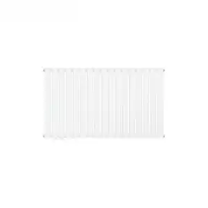 Radiador Doble Capa Tubo Ovalado De Baño Blanco 1020 X 600 Mm Conexión Izquierda