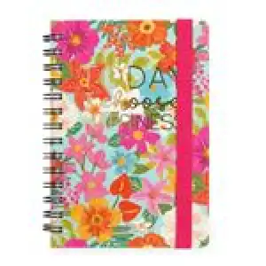 Agenda 2024 Legami 12 meses semana vista con espiral Flowers multilingüe