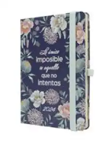 Agenda anual 2024 Finocam A6 Mínimal Design M4 semana vista horizontal Imposible