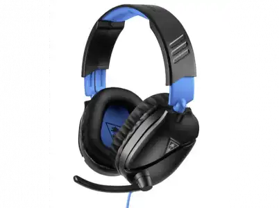 Auriculares gaming - Turtle Beach Recon 70P, De diadema, Con cable, Multiplataforma, Micrófono, Negro y Azul