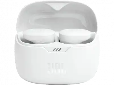 Auriculares True Wireless - JBL Tune Buds, Bluetooth, Cancelación de ruido, Micrófono, 8h, Blanco