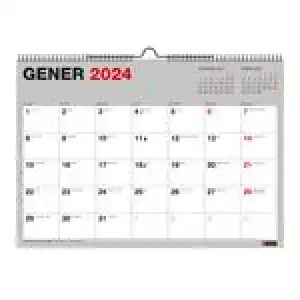 Calendario de pared 2024 Miquelrius A3 Basic para escribir - catalán