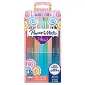 Estuche con 16 rotuladores Flair de Papermate colores Candy