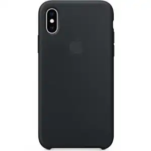 Funda Apple Silicone Case Negro para iPhone Xs