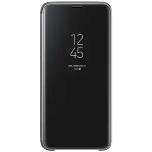 Funda Samsung Clear View Standing Cover para Galaxy S9 - Negro