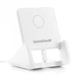 InnovaGoods Pomchar Cargador Inalámbrico Multiposición con Soporte 10W Blanco