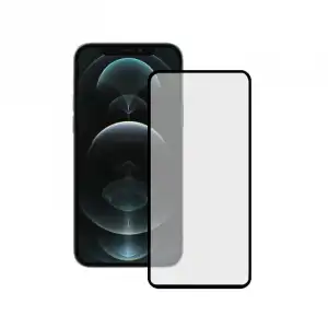 Ksix Protector de Pantalla Cristal Templado para iPhone 14 Doble Adhesivo Borde Negro