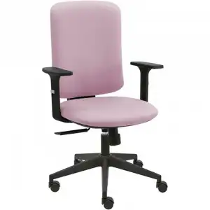 La Silla de Claudia Eve Silla de Oficina Ergonómica Giratoria Reposabrazos Regulables Rosa Palo