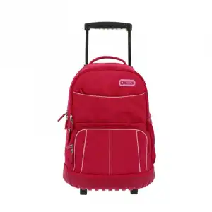 Mochila Escolar Con Ruedas Y Bolsillo Para Pc Yeil Rosa Rosa