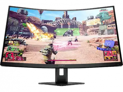 Monitor gaming - HP OMEN 27c, 27", QHD, curvo, 1 ms, 240 Hz, HDMI 2.0, Panel VA, Eyesafe®, FreeSync™ Premium Pro, Gaming Hub, Negro