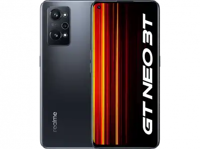 Móvil - realme GT Neo 3T 5G, Negro, 128 GB, 8 GB RAM, 6.62 " FHD+, Snapdragon 870, 5000 mAh, Android 12