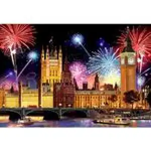 Puzzle de madera Wood City London by night XL 600 piezas